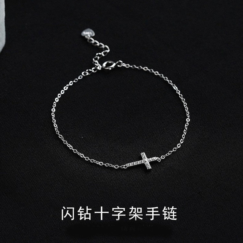 Shizhiyuan Sparkling Cross Bracelet