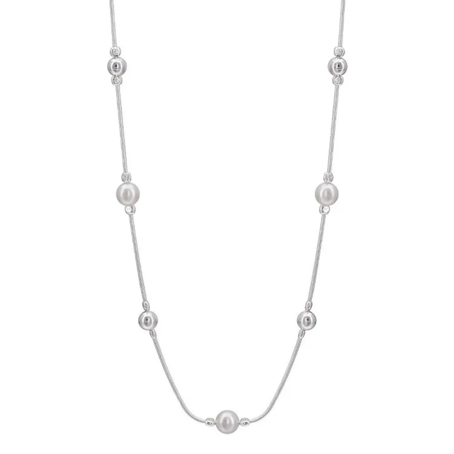 Snake Bone Pearl Clavicle Necklace — 2024 Bestseller