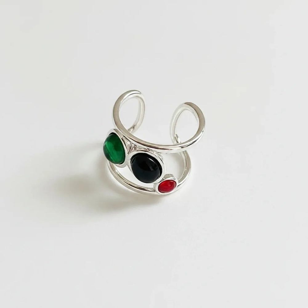 Spanish Niche Retro Open Ring – French Antique Style
