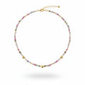 Spring Prelude Multicolor Bead Clavicle Necklace