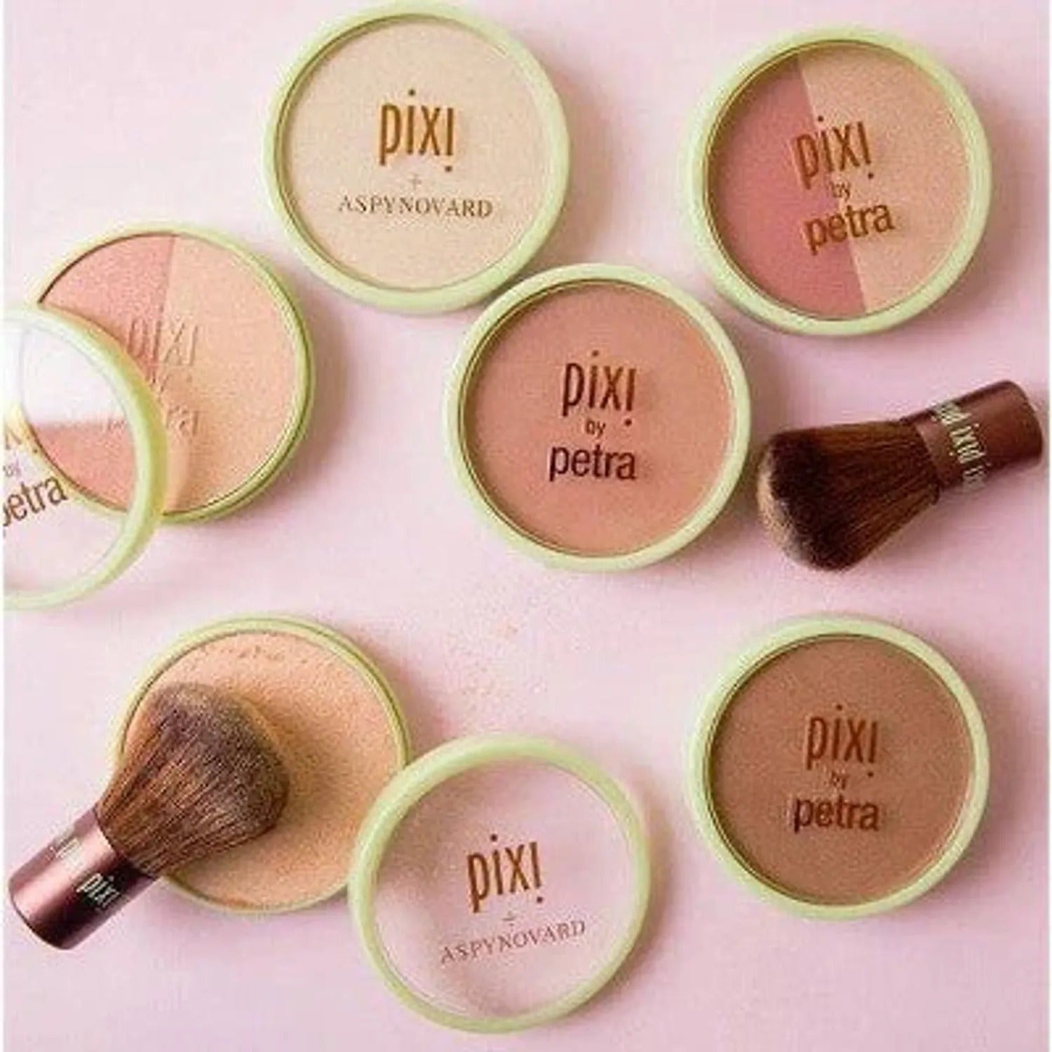 This is Beauty US — Pixi By Petra Beauty Blush Duo + Kabuki Brush Peach Honey 0.36oz - Imperfect Box
