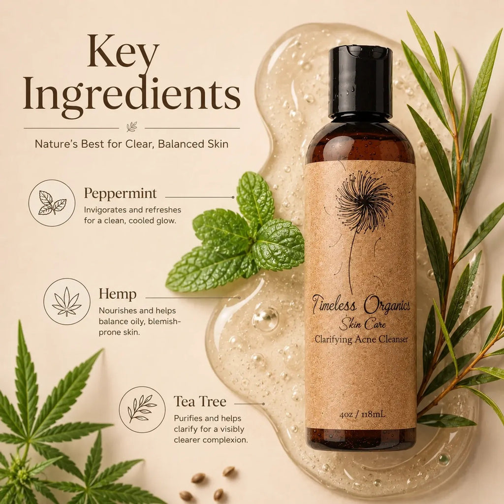 Timeless Organics Skin Care — Clarifying Acne Cleanser