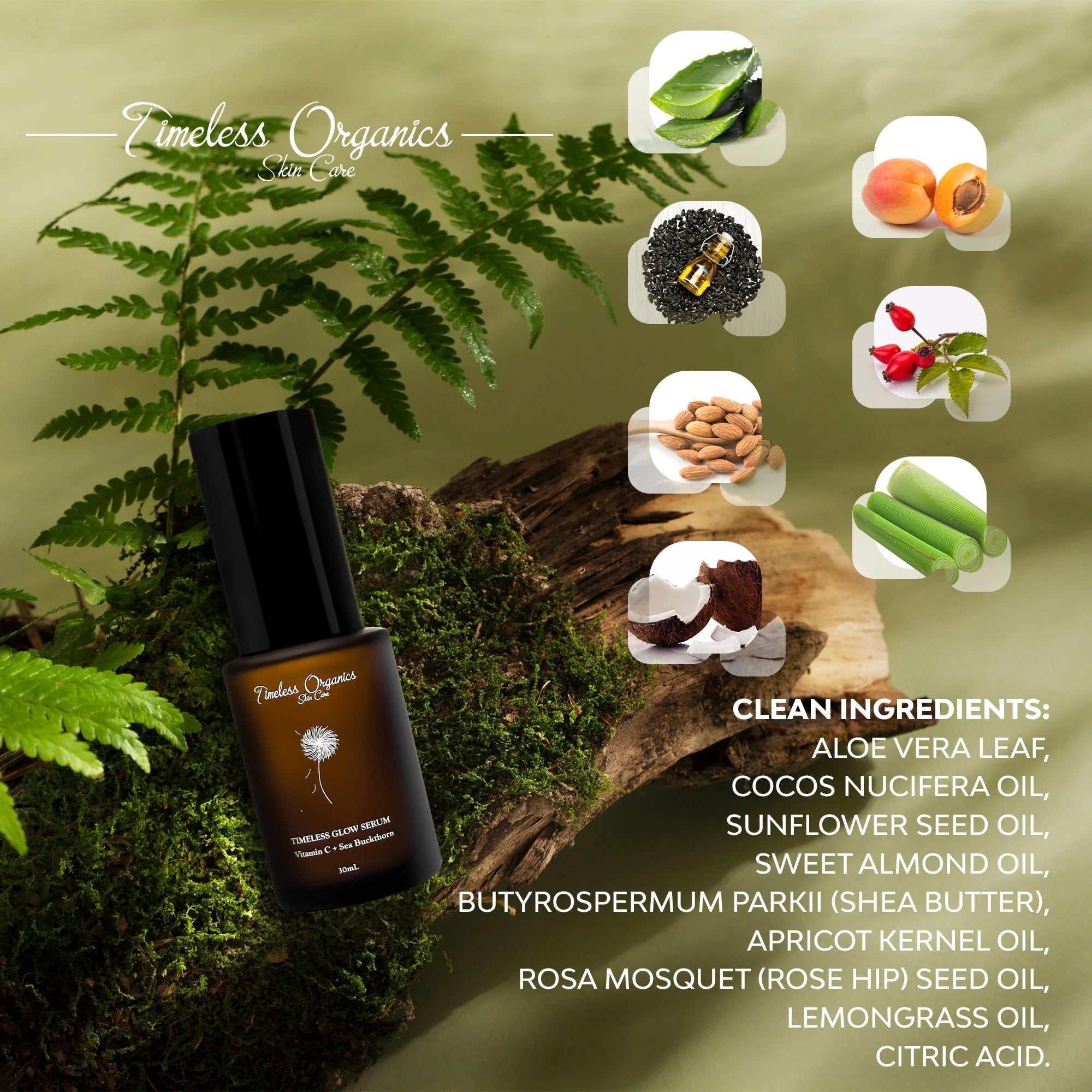 Timeless Organics Skin Care — Timeless Glow Serum