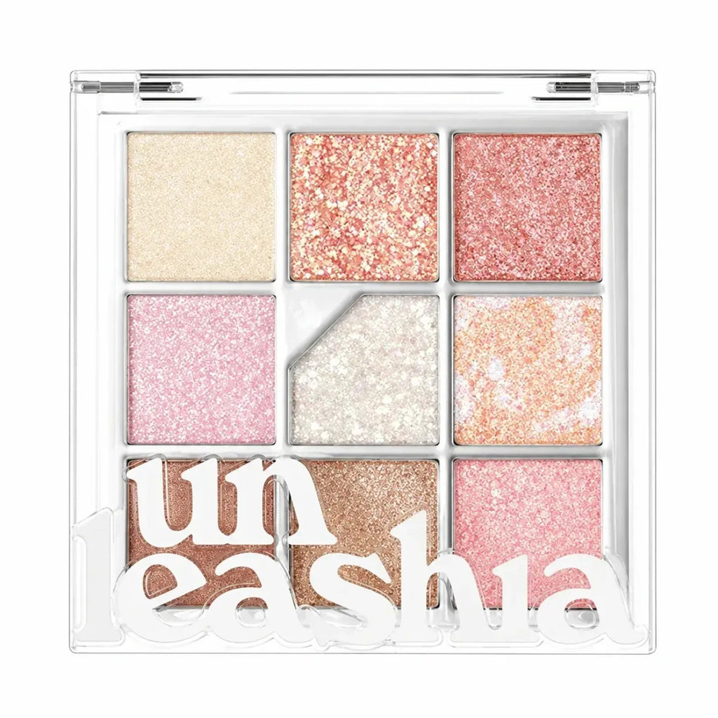 Unleashia — Unleashia Glitterpedia Eye Palette 6.2g - 9 Shades Vegan Eyeshadow Palette for Makeup Brush Set