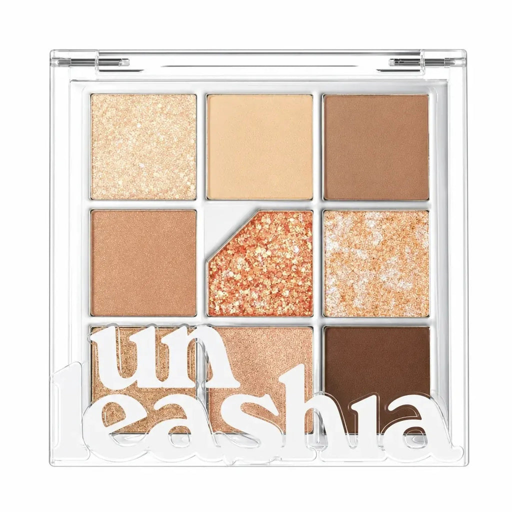Unleashia — Unleashia Glitterpedia Eye Palette 6.2g - 9 Shades Vegan Eyeshadow Palette for Makeup Brush Set