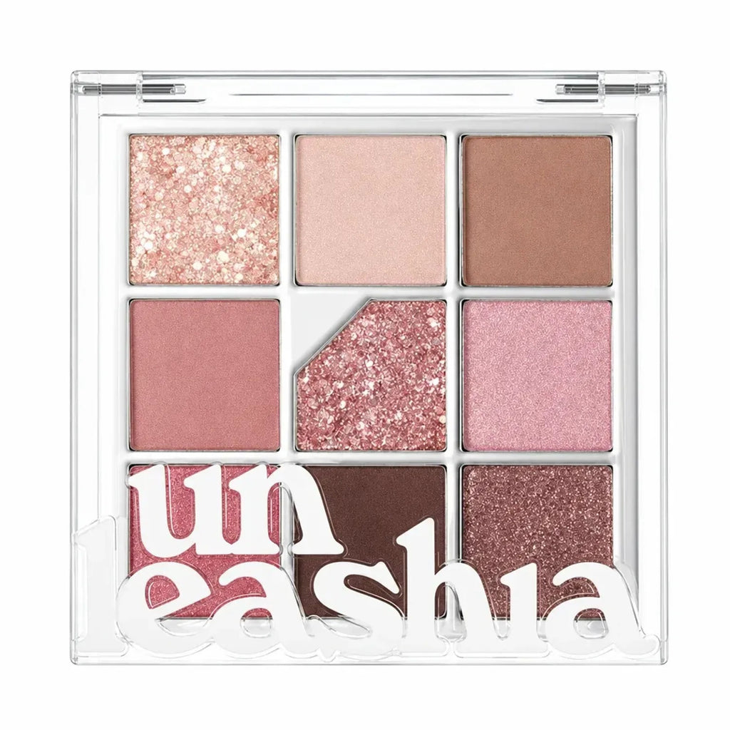 Unleashia — Unleashia Glitterpedia Eye Palette 6.2g - 9 Shades Vegan Eyeshadow Palette for Makeup Brush Set