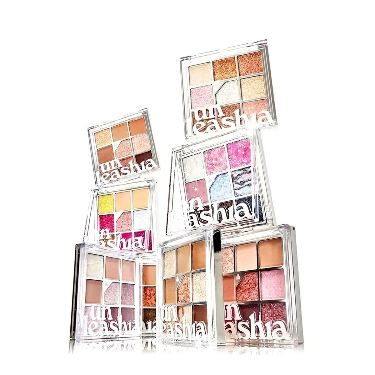 Unleashia — Unleashia Glitterpedia Eye Palette 6.2g - 9 Shades Vegan Eyeshadow Palette for Makeup Brush Set