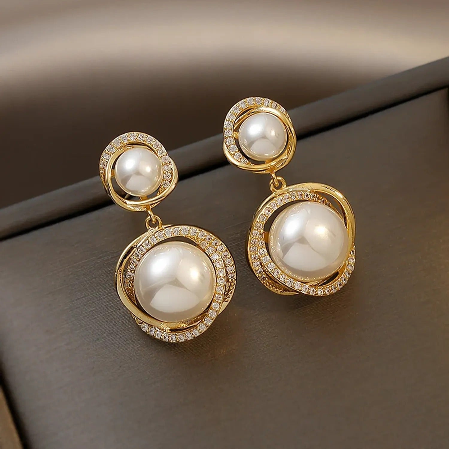 Vintage Wrapped Pearl Stud & Drop Earrings