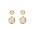 Vintage Wrapped Pearl Stud & Drop Earrings