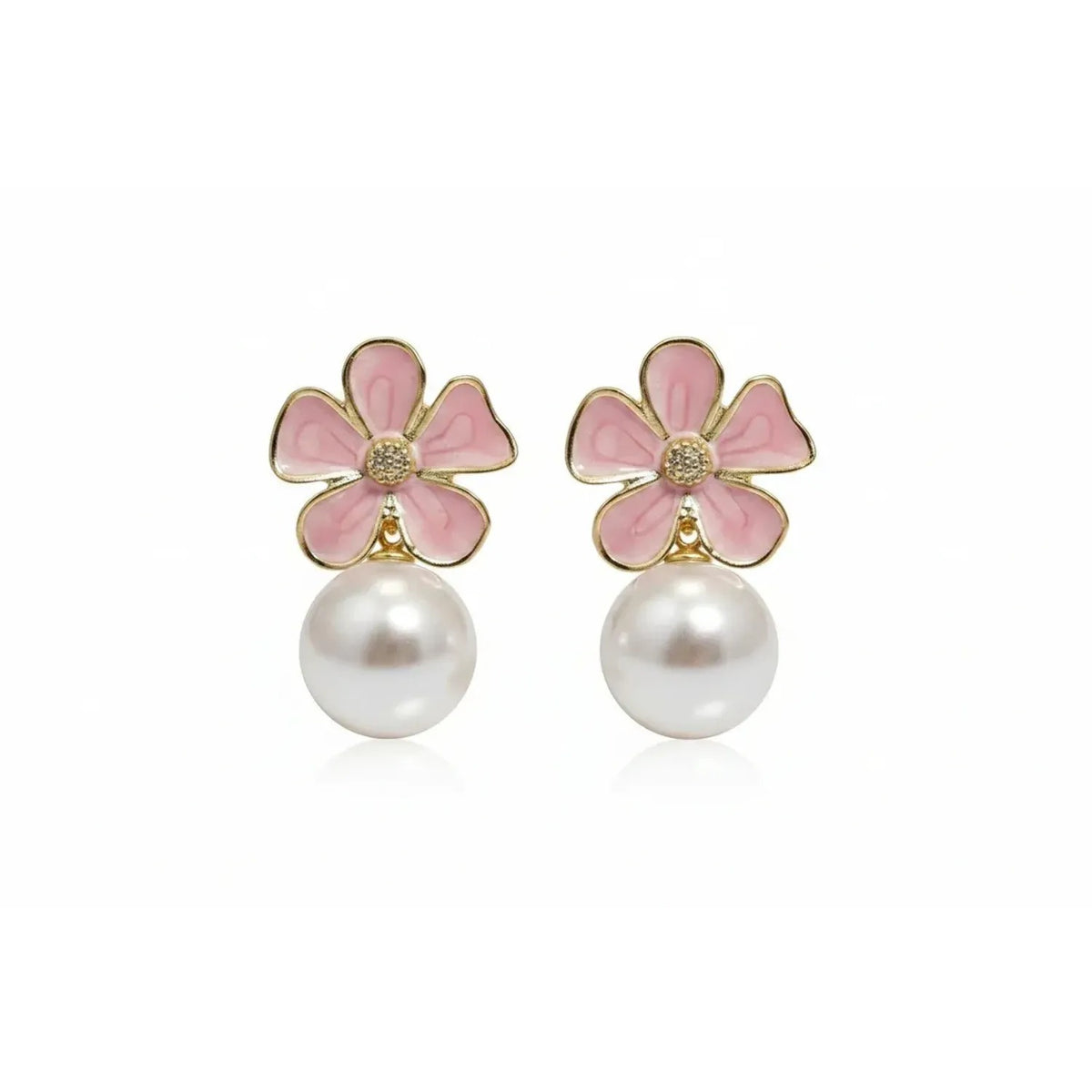 Vintage Wrapped Pearl Stud & Drop Earrings for Women, Plated Alloy & Titanium Pin