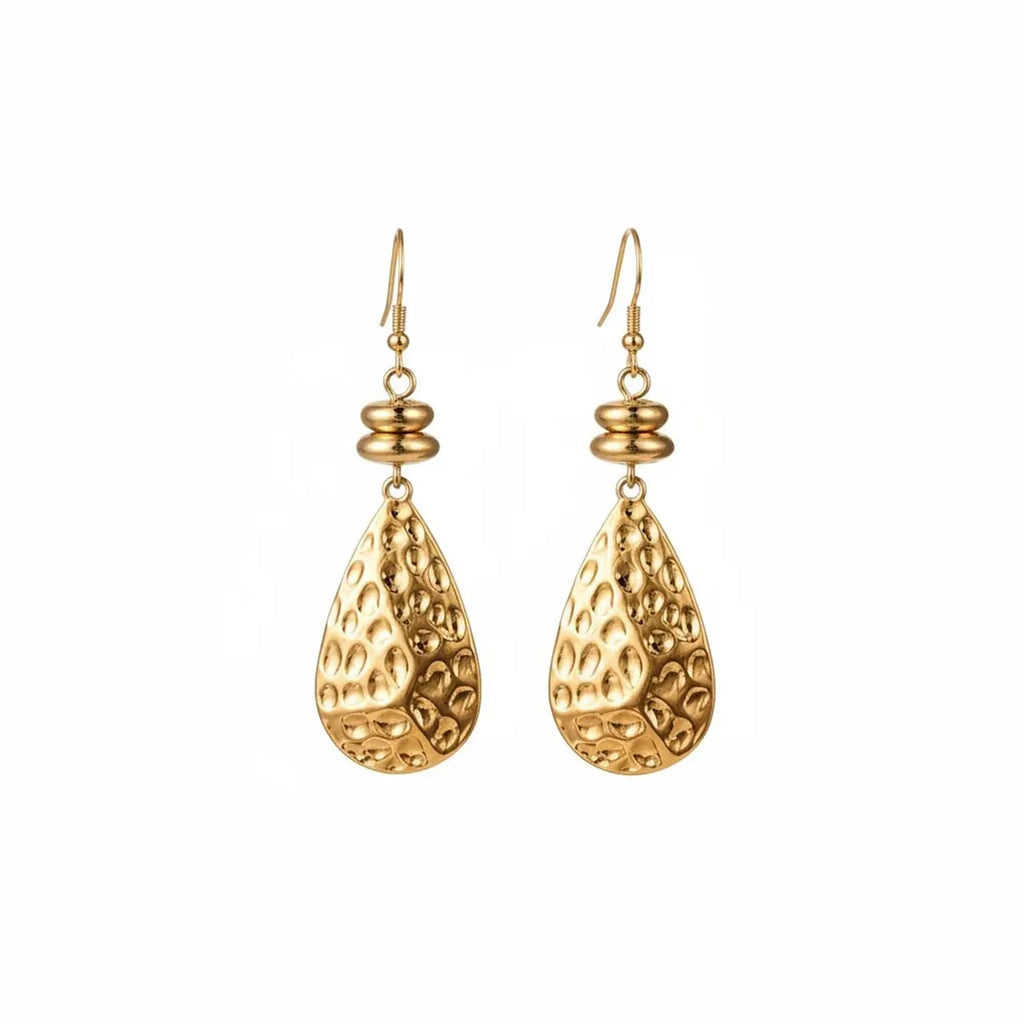 Womens Fashion Vintage Waterdrop Distressed Earrings
