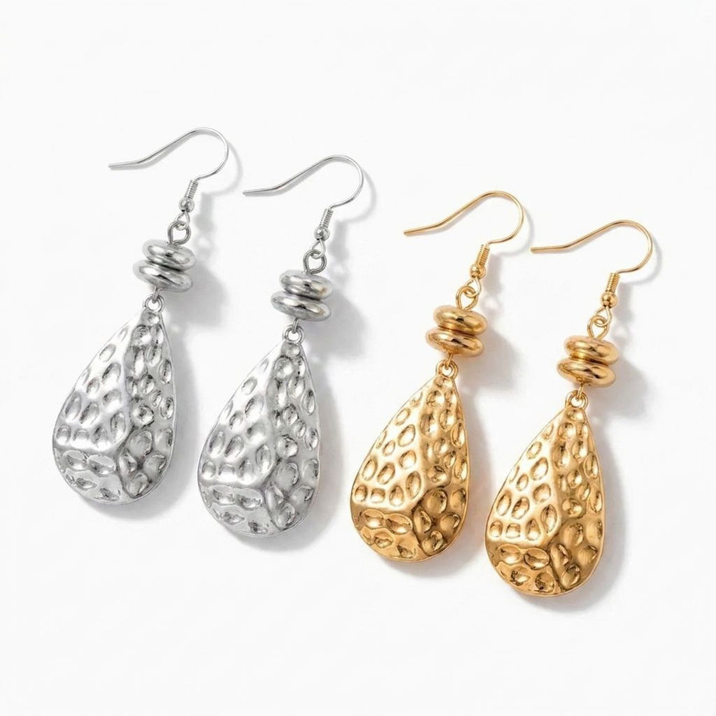Womens Fashion Vintage Waterdrop Distressed Earrings