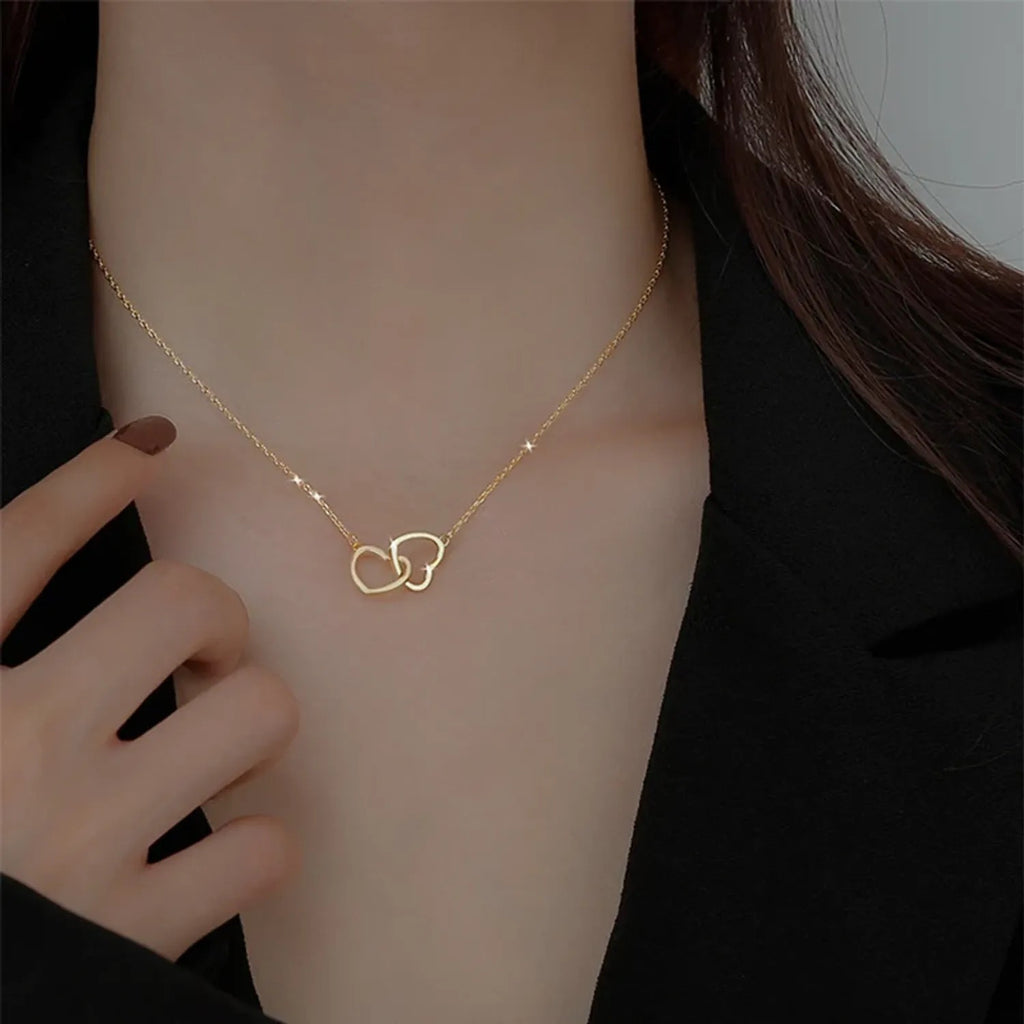 Xuan Xiao Chong Double Heart Necklace