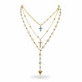 Xuandie Y-Shape Heart Pendant Necklace Set