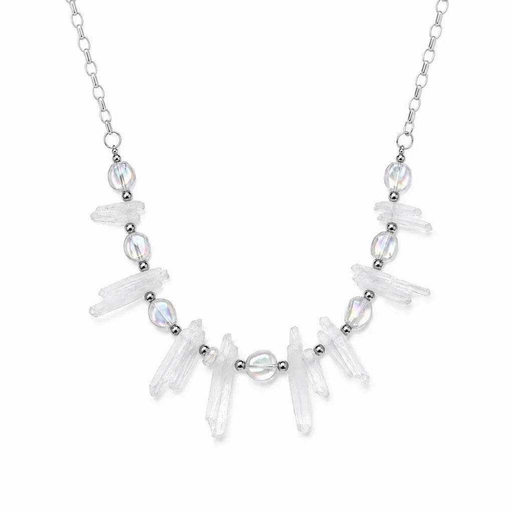 Y2K Icicle Natural Stone Crystal Necklace