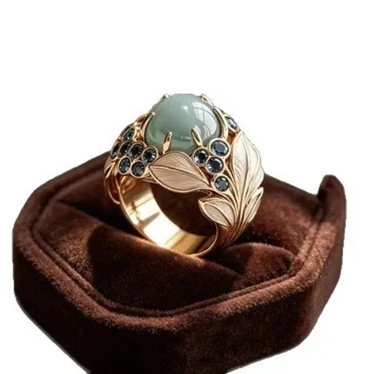 Zihua Cross-Border European And American Ethnic Style Gold-Plated Zircon-Inlaid Ring, Personalized New Vintage Ring, Direct Sales From The Manufacturer